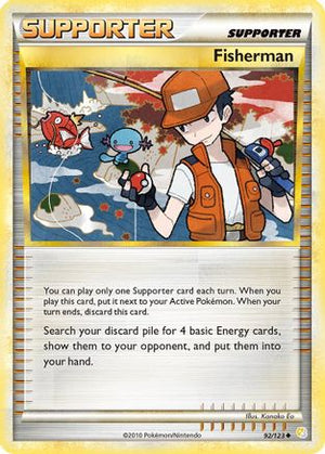 Fisherman 92/123 - HeartGold SoulSilver Reverse Holofoil - Poke-Collect
