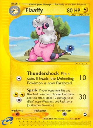 Flaaffy 47/147 - Aquapolis Reverse Holofoil - Poke-Collect