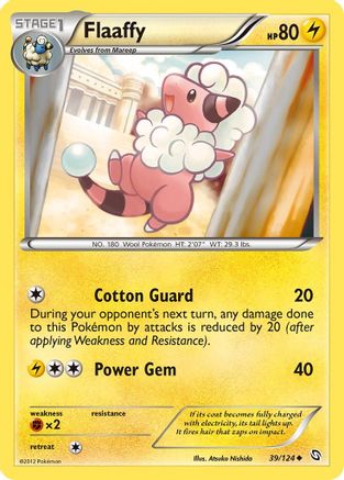Flaaffy 39/124 - Dragons Exalted Reverse Holofoil - Poke-Collect