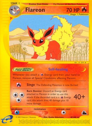 Flareon 8/144 - Skyridge - Poke-Collect