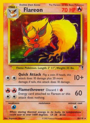 Flareon 10/110 - Legendary Collection Holofoil - Poke-Collect