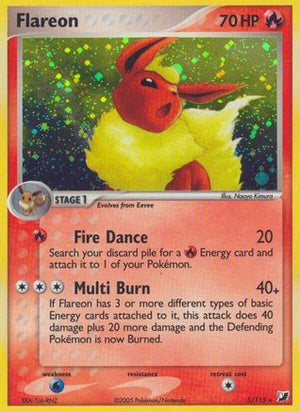 Flareon 5/115 - Unseen Forces Reverse Holofoil - Poke-Collect
