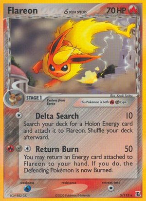 Flareon (Delta Species) 5/113 - Delta Species Holofoil - Poke-Collect