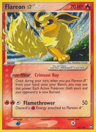 Flareon Star 100/108 - Power Keepers Holofoil
