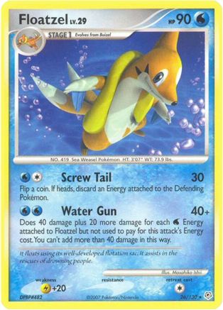 Floatzel 26/130 - Diamond and Pearl Reverse Holofoil - Poke-Collect