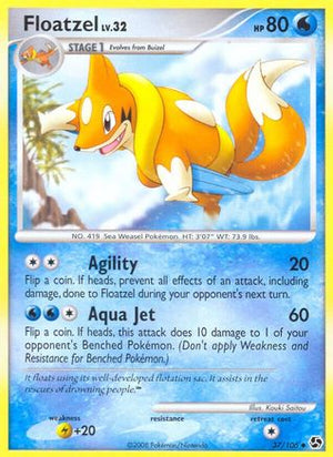 Floatzel 37/106 - Great Encounters Reverse Holofoil - Poke-Collect