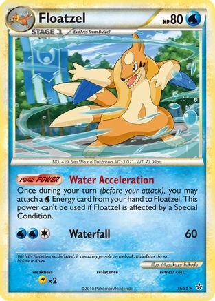 Floatzel 16/95 - HSUnleashed Reverse Holofoil - Poke-Collect