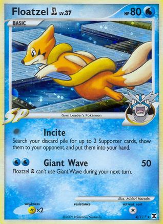 Floatzel GL 4/111 - Rising Rivals Holofoil - Poke-Collect