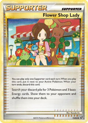 Flower Shop Lady 74/90 - Undaunted Reverse Holofoil