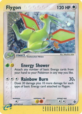 Flygon 4/97 - Dragon Reverse Holofoil - Poke-Collect