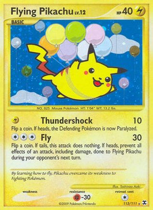 Flying Pikachu 113/111 - Rising Rivals Holofoil - Poke-Collect