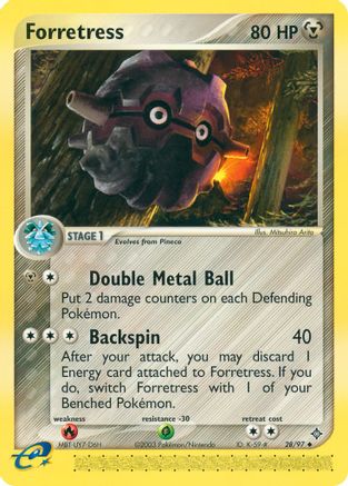 Forretress 28/97 - Dragon Reverse Holofoil - Poke-Collect