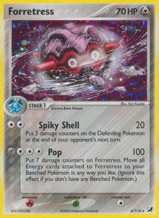 Forretress 6/115 - Unseen Forces Reverse Holofoil - Poke-Collect