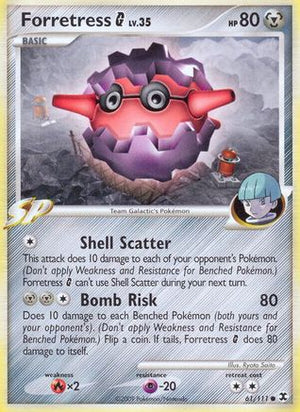 Forretress G 61/111 - Rising Rivals Reverse Holofoil - Poke-Collect