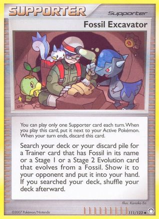 Fossil Excavator 111/123 - Mysterious Treasures - Poke-Collect