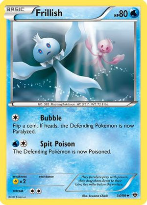 Frillish 34/99 - Next Destinies Reverse Holofoil - Poke-Collect
