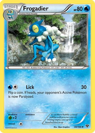 Frogadier 40/146 - XY Base Set Reverse Holofoil - Poke-Collect