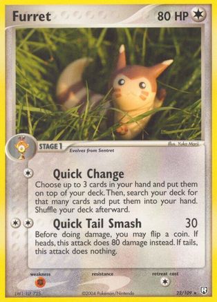 Furret 22/109 - Team Rocket Returns Reverse Holofoil - Poke-Collect