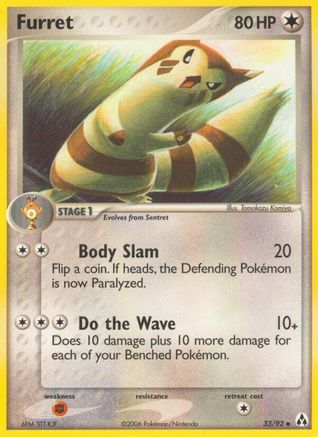 Furret 33/92 - Legend Maker Reverse Holofoil - Poke-Collect