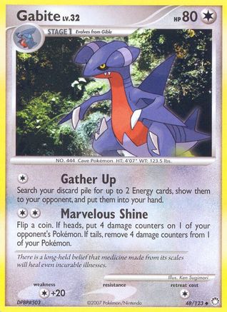 Gabite 48/123 - Mysterious Treasures - Poke-Collect