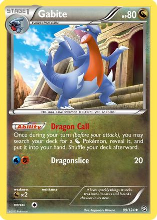 Gabite (89) 89/124 - Dragons Exalted Reverse Holofoil - Poke-Collect