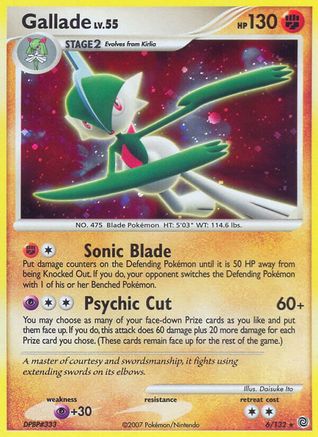 Gallade 6/132 - Secret Wonders Holofoil - Poke-Collect