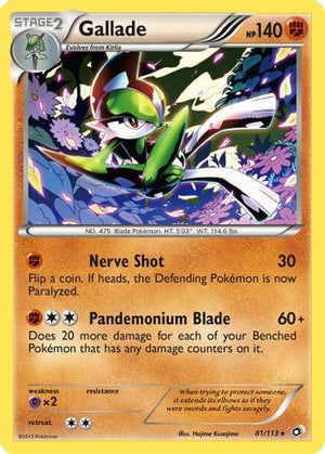 Gallade 81/113 - Legendary Treasures Reverse Holofoil - Poke-Collect