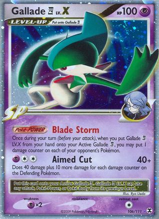 Gallade E4 Lv.X 106/111 - Rising Rivals Holofoil - Poke-Collect