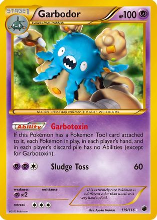 Garbodor (119 Secret Rare) 119/116 - Plasma Freeze Holofoil - Poke-Collect