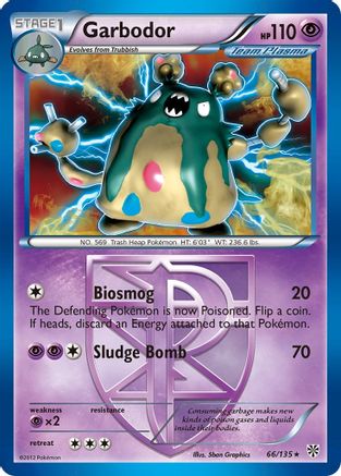 Garbodor (Team Plasma) (66) 66/135 - Plasma Storm Holofoil - Poke-Collect