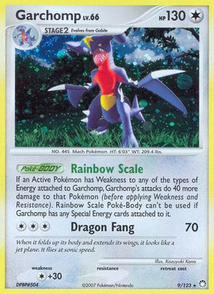 Garchomp 9/123 - Mysterious Treasures Holofoil - Poke-Collect