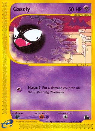 Gastly 57/144 - Skyridge Reverse Holofoil - Poke-Collect