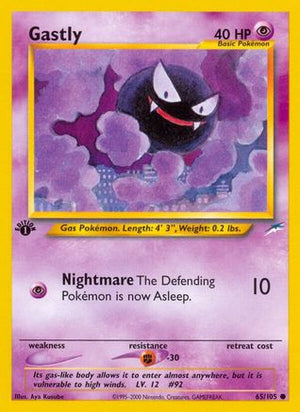 Gastly 65/105 - Neo Destiny 1st Edition - Poke-Collect