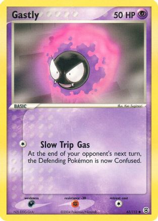 Gastly 63/112 - FireRed & LeafGreen Reverse Holofoil - Poke-Collect