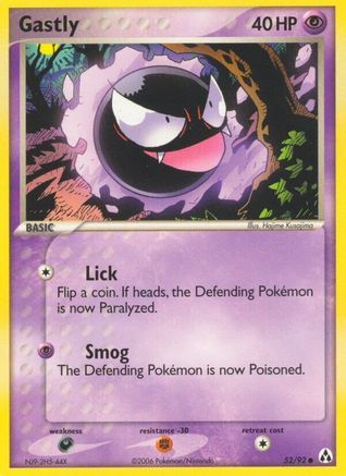 Gastly 52/92 - Legend Maker Reverse Holofoil - Poke-Collect