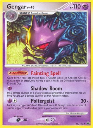 Gengar 18/100 - Stormfront Reverse Holofoil - Poke-Collect