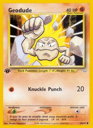 Geodude 44/64 - Neo Revelation Unlimited - Poke-Collect