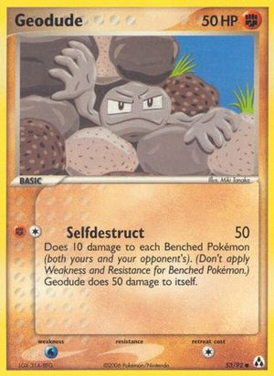 Geodude 53/92 - Legend Maker Reverse Holofoil - Poke-Collect