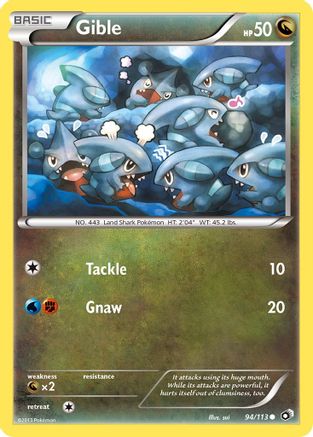 Gible 94/113 - Legendary Treasures - Poke-Collect