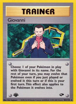 Giovanni 104/132 - Gym Challenge 1st Edition - Poke-Collect