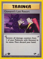 Giovanni's Last Resort 105/132 - Gym Challenge 1st Edition - Poke-Collect