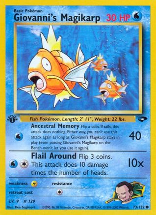 Giovanni's Magikarp 73/132 - Gym Challenge Unlimited - Poke-Collect