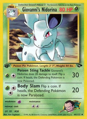 Giovanni's Nidorina 44/132 - Gym Challenge Unlimited - Poke-Collect