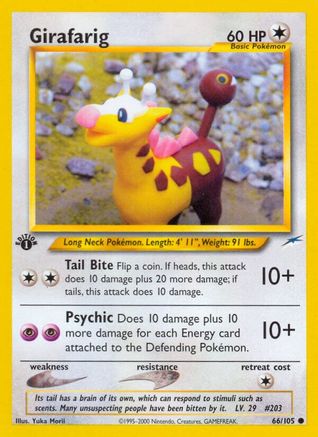 Girafarig 66/105 - Neo Destiny Unlimited - Poke-Collect