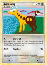 Girafarig 64/123 - HeartGold SoulSilver Reverse Holofoil - Poke-Collect