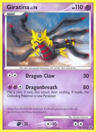 Giratina 28/127 - Platinum Reverse Holofoil - Poke-Collect