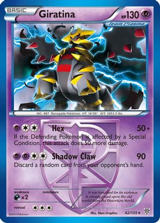 Giratina (Team Plasma) 62/135 - Plasma Storm Reverse Holofoil - Poke-Collect