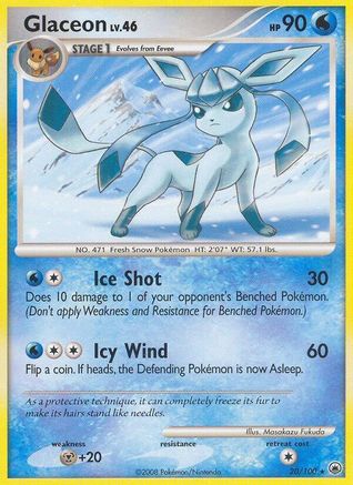 Glaceon (20) 20/100 - Majestic Dawn Reverse Holofoil - Poke-Collect