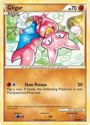 Gligar 49/90 - Undaunted Reverse Holofoil - Poke-Collect