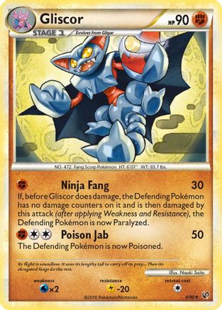 Gliscor 4/90 - Undaunted Holofoil - Poke-Collect